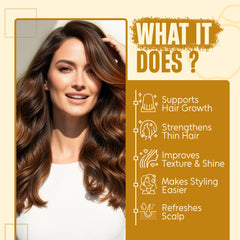 INFINA ESSENTIALS Shampoing ACV clarifiant, application en mousse pour cheveux propres et lumineux.