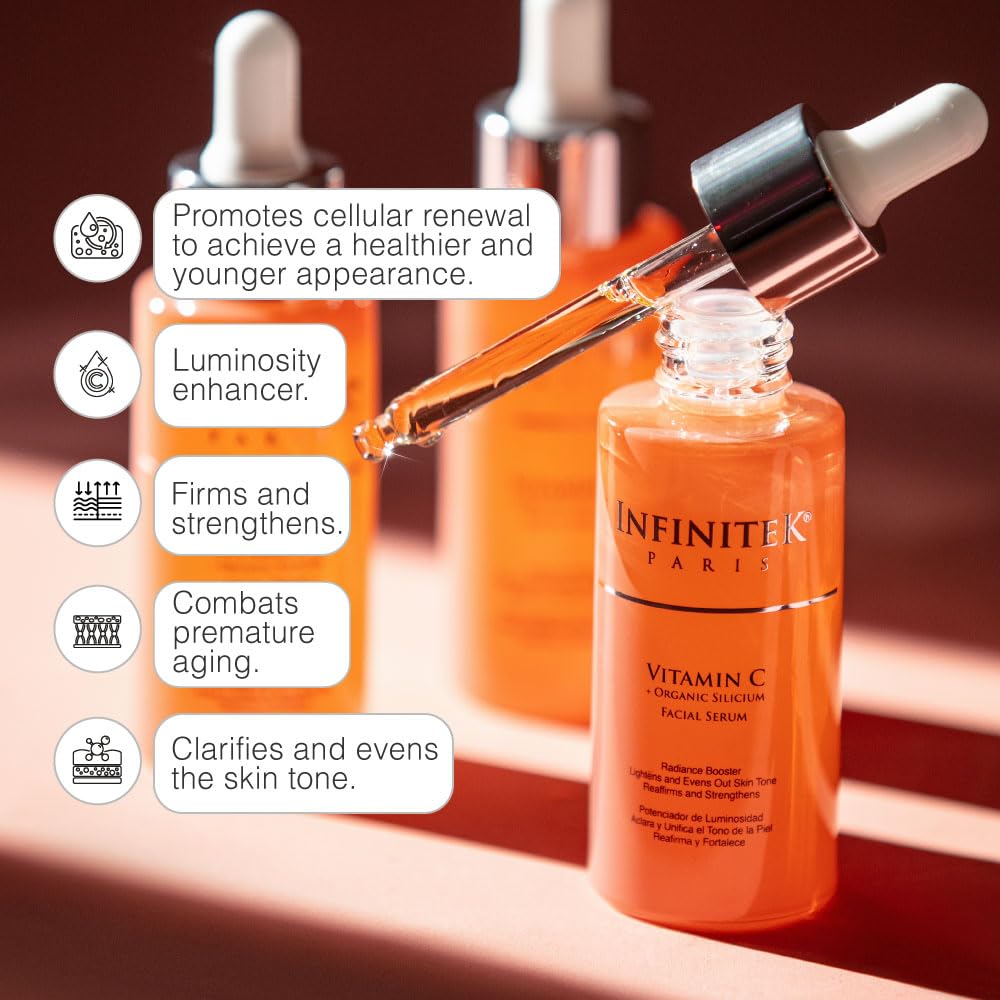 La pipette du sérum Infinitek Paris permet une application précise.