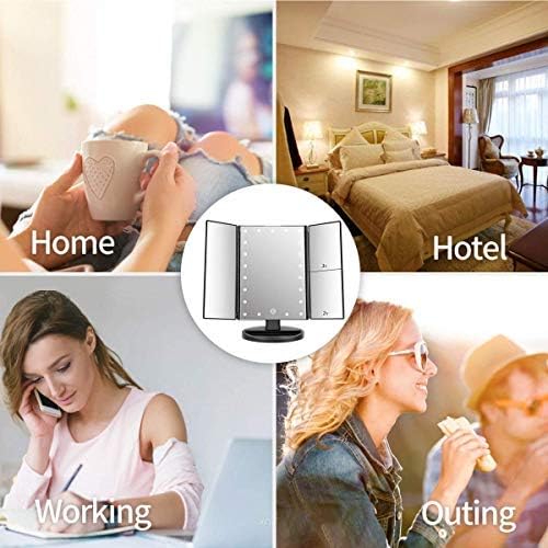 Infitrans Miroir Alimentation Double, pratique entre piles ou USB.