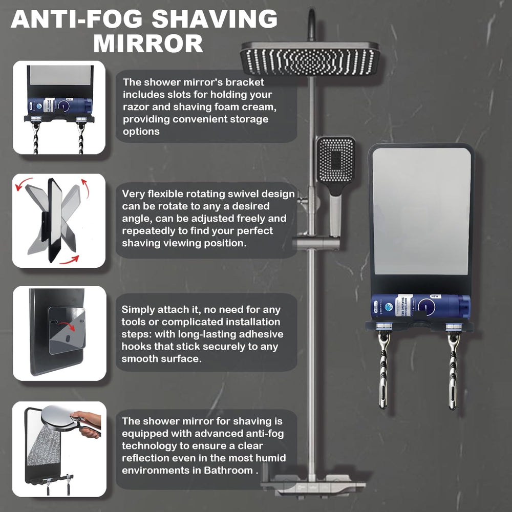 Miroir Infitrans range-rasoir, accessoire a portee de main.
