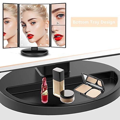Infitrans Miroir Maquillage Contrôle tactile, réglage lumineux rapide et intuitif.