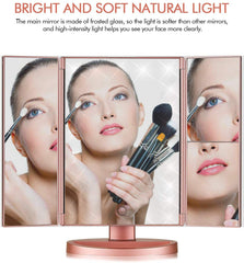 Infitrans miroir tri-fold 2x grossissement pour détails des yeux et sourcils