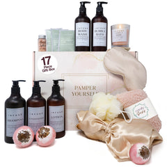 Coffret spa INFUSÉ 17 pièces avec peignoir, parfait pour une expérience cocooning