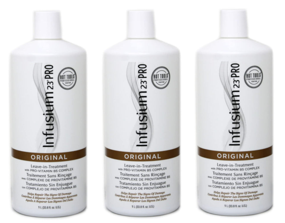 Infusium 23 Pro Treatment Original, bouteille 999 ml, pack de 3, pour une hydratation en profondeur.