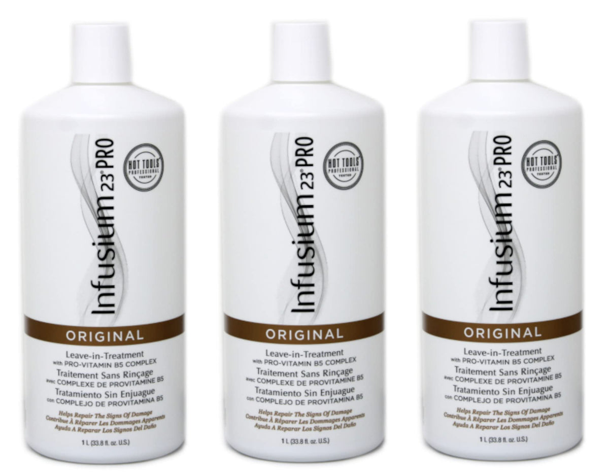 Infusium 23 Pro Treatment Original, bouteille 999 ml, pack de 3, pour une hydratation en profondeur.