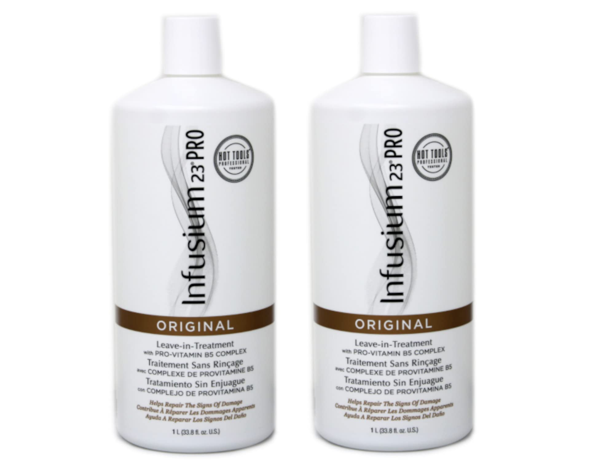 Infusium 23 Pro 23 pack de deux bouteilles, prêt pour une routine nourrissante.