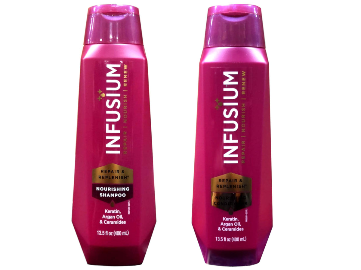 Infusium Hydratant et Réparateur — emballage duo bouteilles prêt à hydrater.