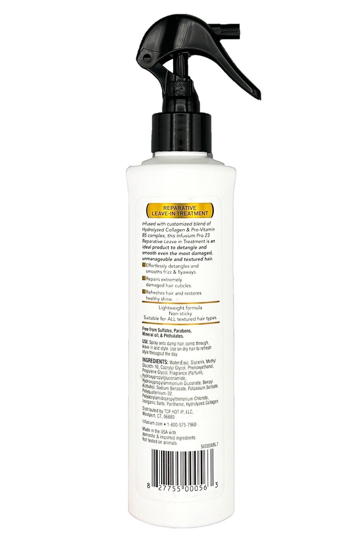 Infusium 23 Soin réparateur sans rinage — application, revitalise les longueurs.
