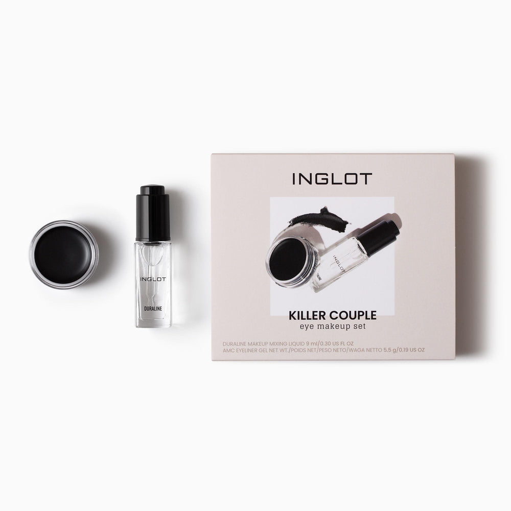 Ensemble Inglot Coffret : coffret élégant et pratique pour le maquillage des yeux.