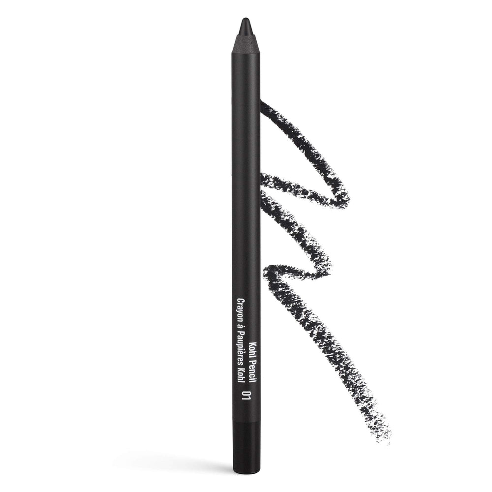 Inglot Kohl Pencil 01 noir crèmeux, glisse douce pour un trait net et précis.