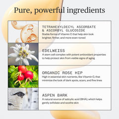 Ingrédients naturels du sérum vitamine C Ursa Major.