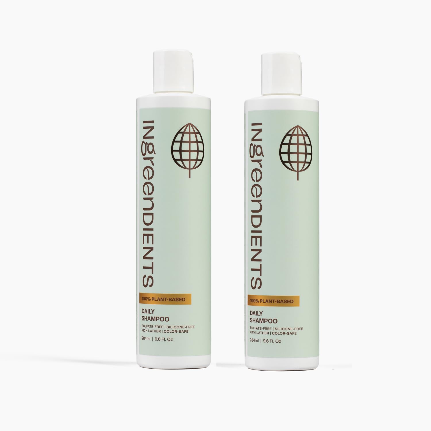 Ingreendients Shampoing 2-pack : bouteilles pratiques pour un lavage quotidien en douceur.
