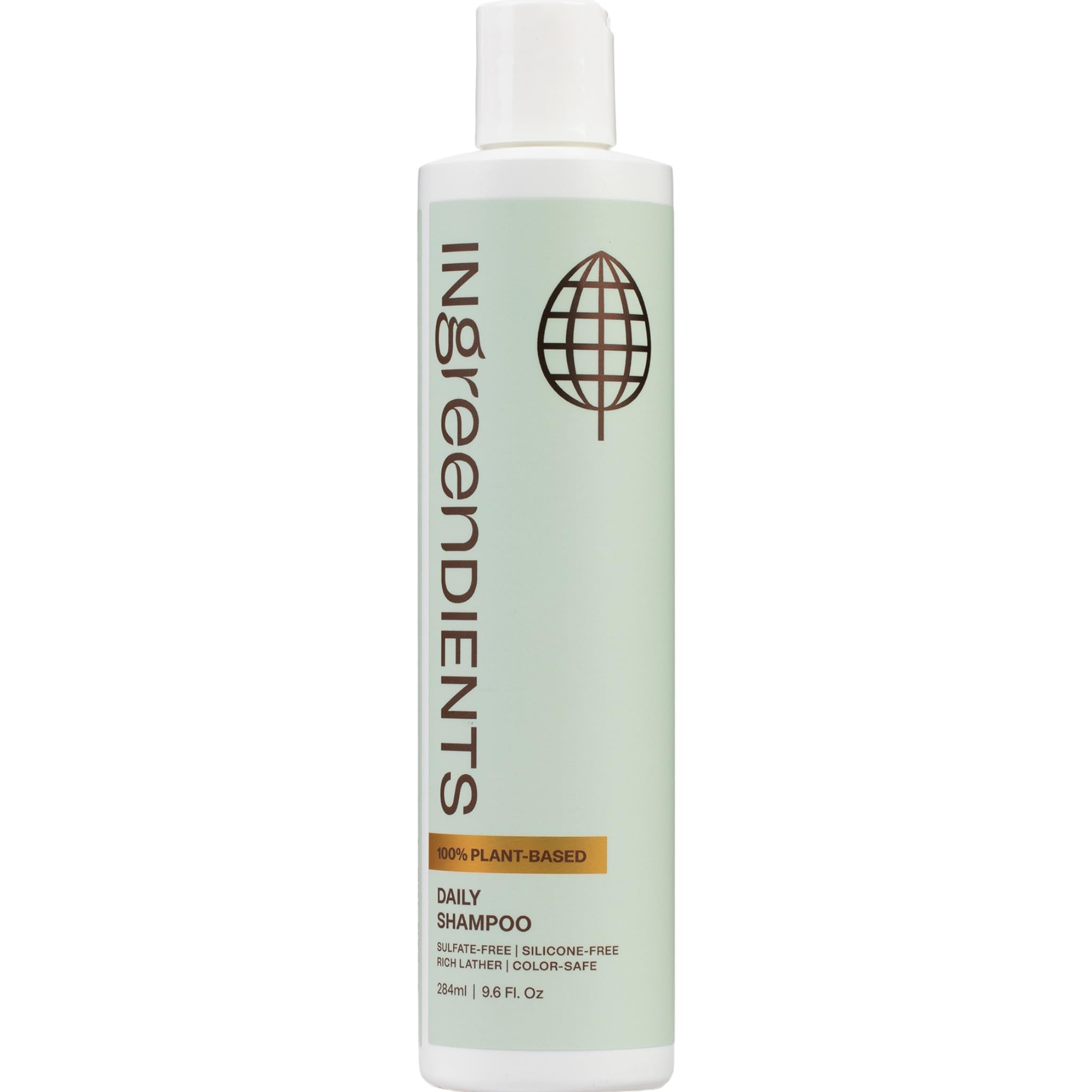 Ingreendients Shampoing Naturel, bouteille verte – douceur quotidienne pour tous types de cheveux