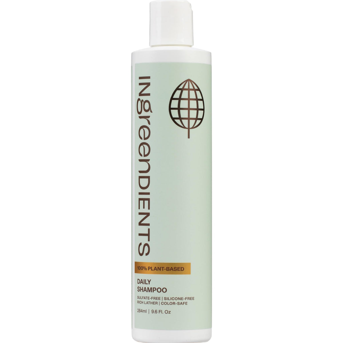 Ingreendients Shampoing Naturel, bouteille verte – douceur quotidienne pour tous types de cheveux