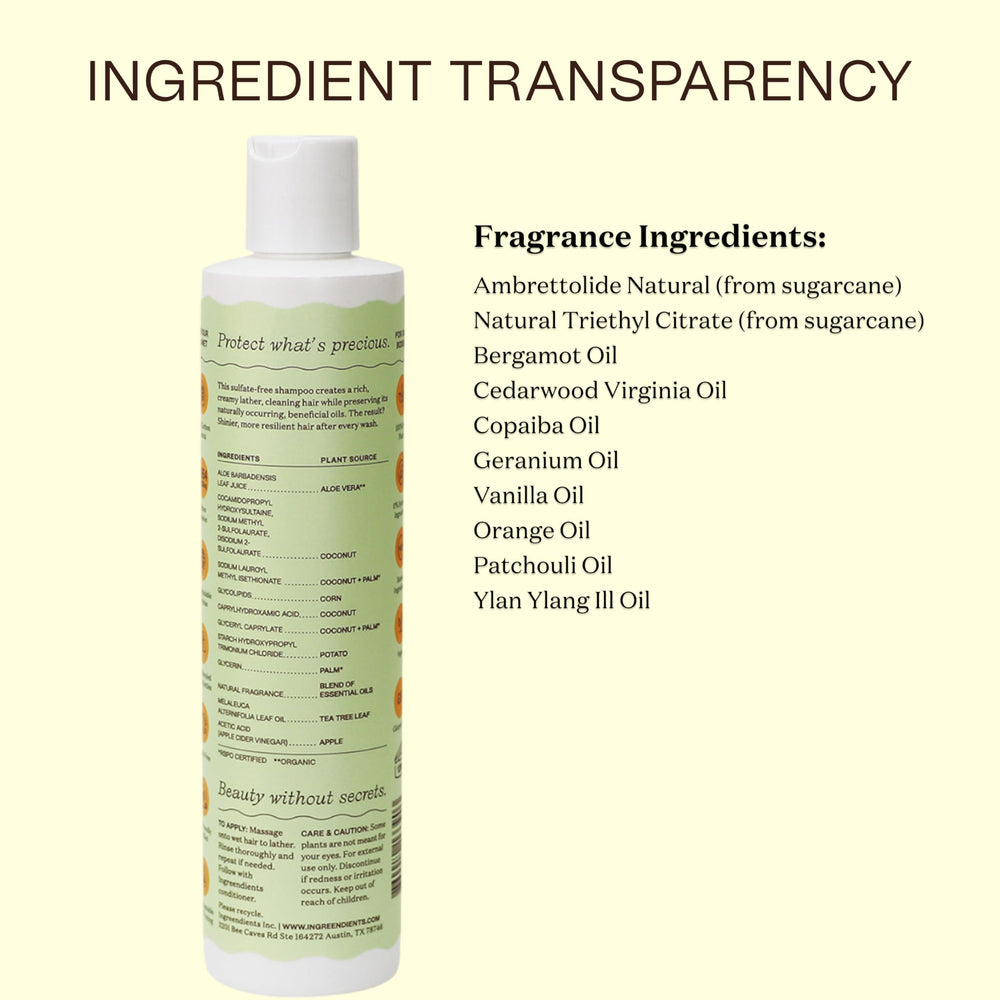 Ingreendients Shampoing Naturel, emballage recyclé – choix durable et responsable
