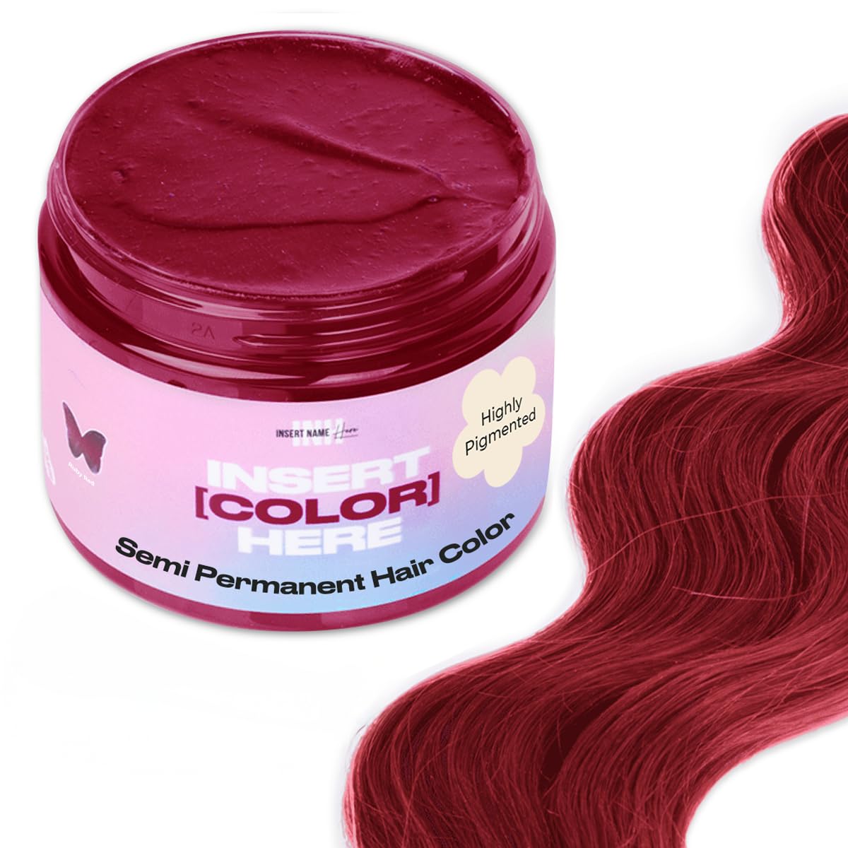 Bouteille INH Color Déposant pour cheveux rouges sans décoloration