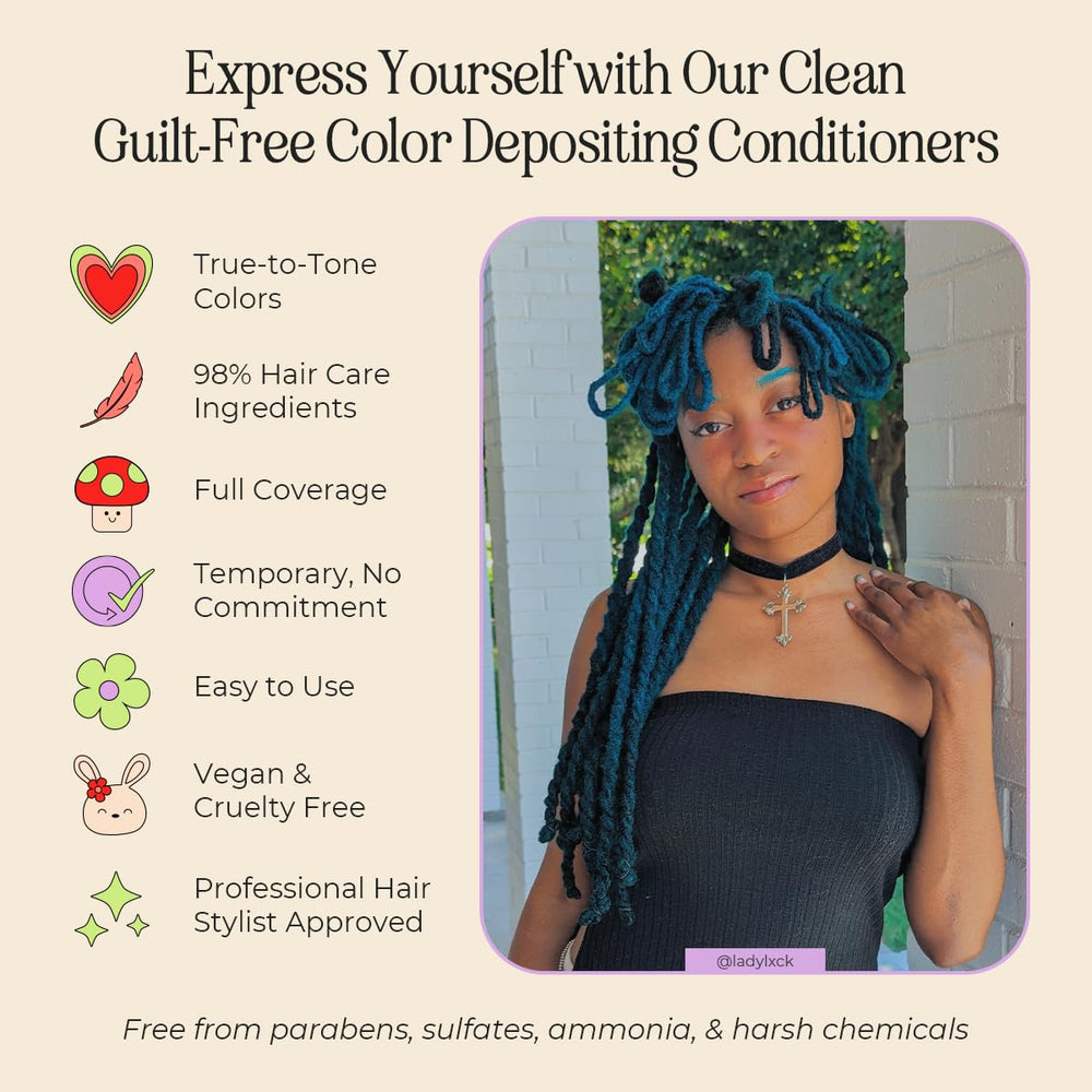 INH colorant-cheveux aquamarine masque, soin et couleur sans agressifs.
