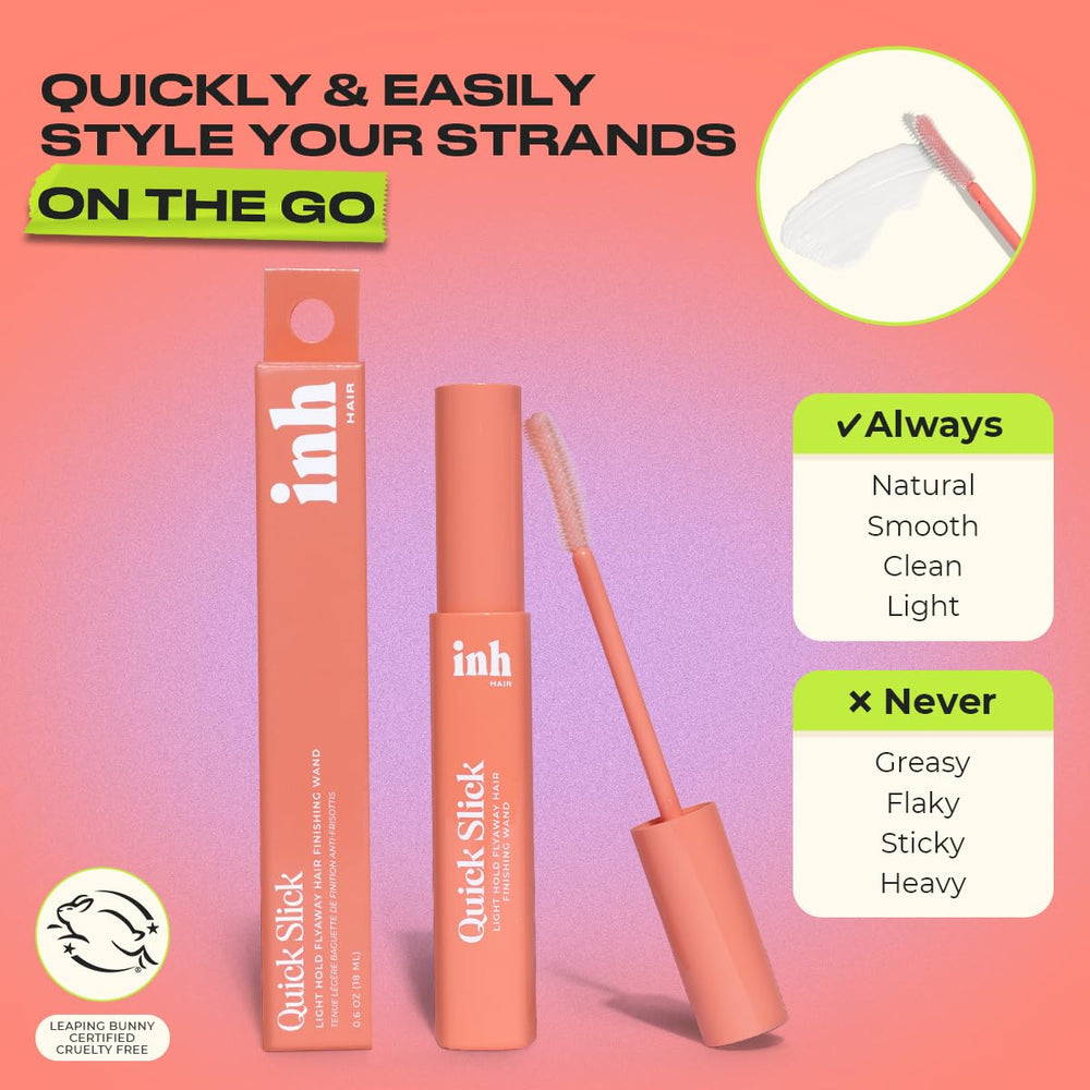 INH Mascara capillaire format tube pratique pour retouches rapides en voyage.