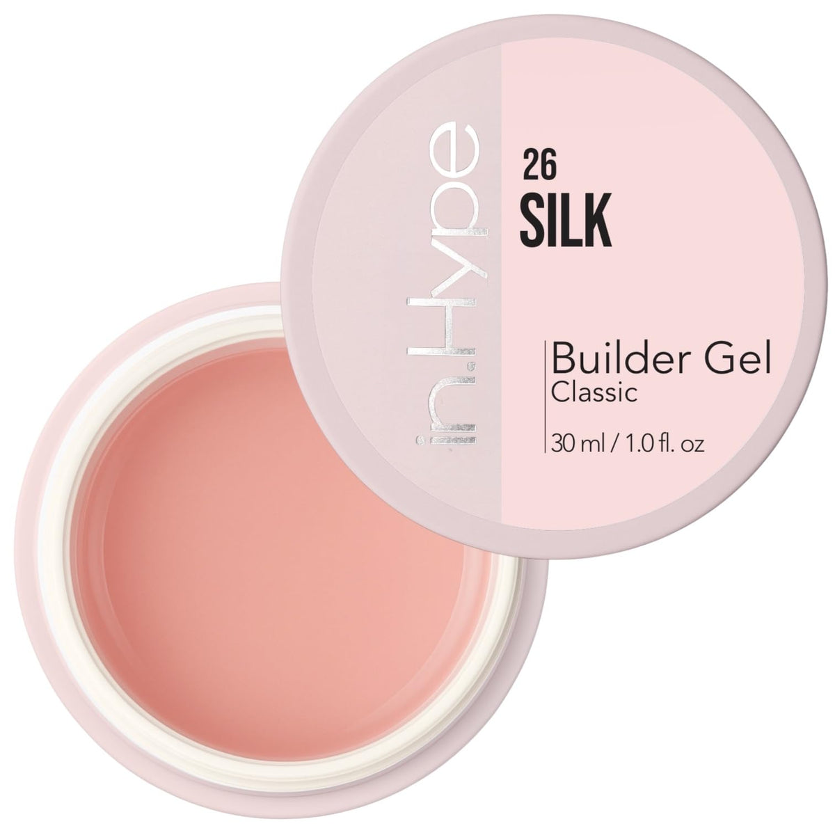 IN.HYPE Gel camouflage UV/LED en flacon, prêt pour extensions nettes.