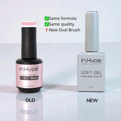 Elastic Rubber Base Coat applied on nail showing even self-leveling performance