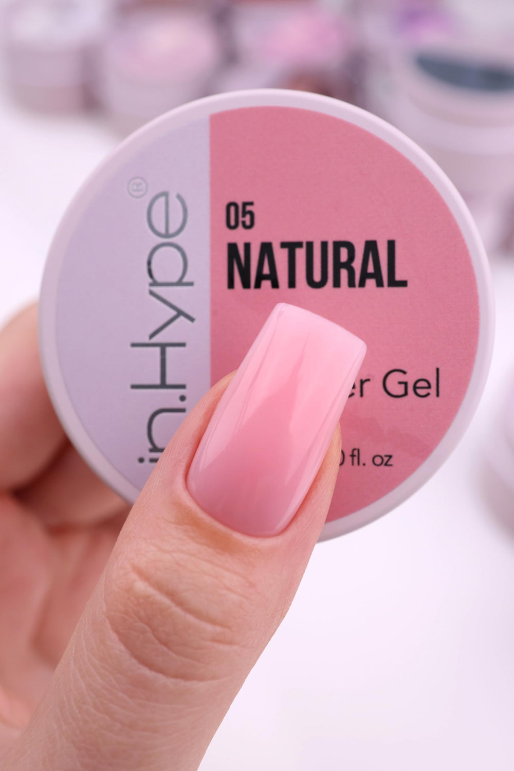IN.HYPE Gel rose neutre – couverture modulable pour effet naturel
