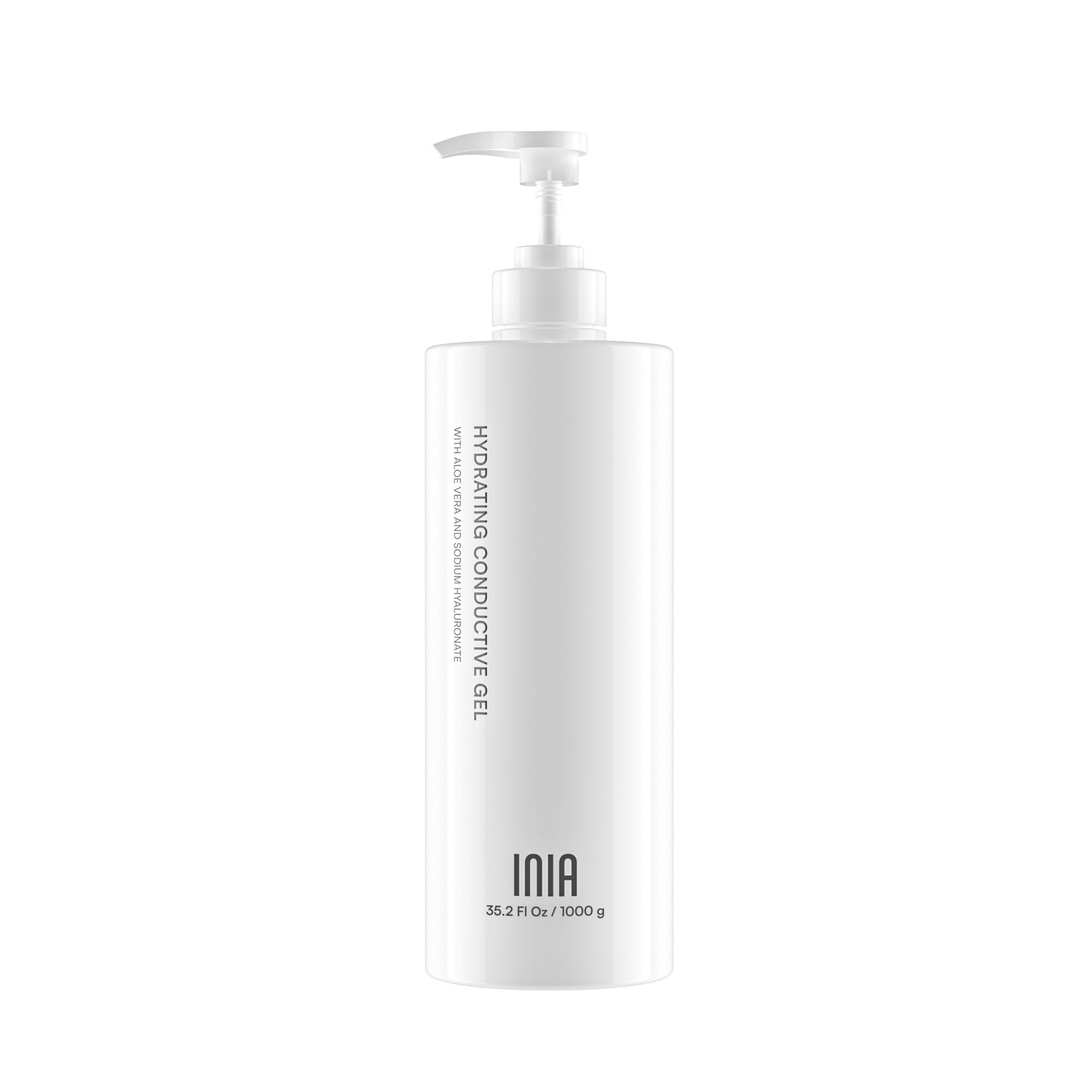 INIA gel conductif visage, texture légère pour une application douce et confortable.