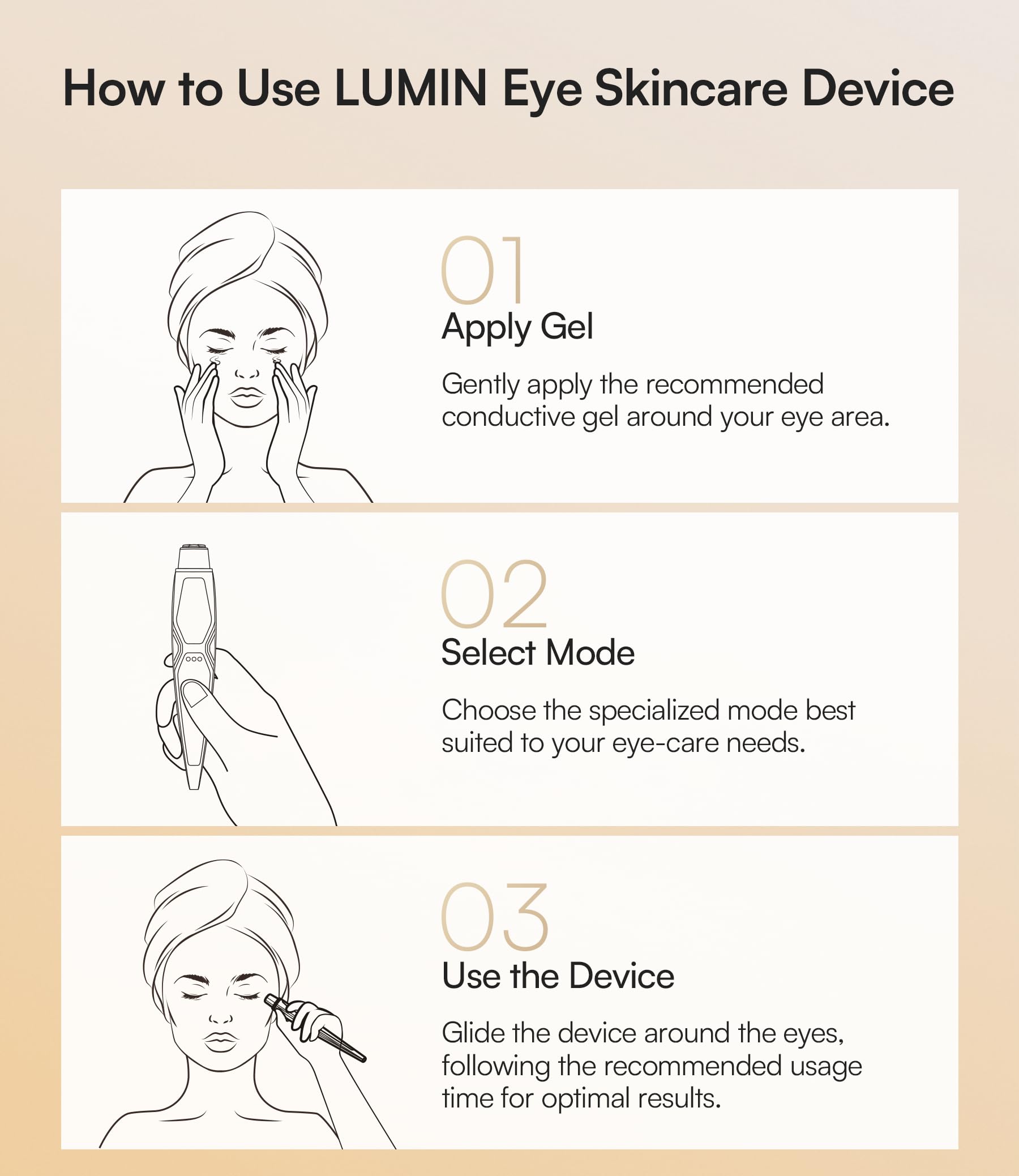 INIA LUMIN: utilisation rapide en 3 minutes, routine yeux efficace