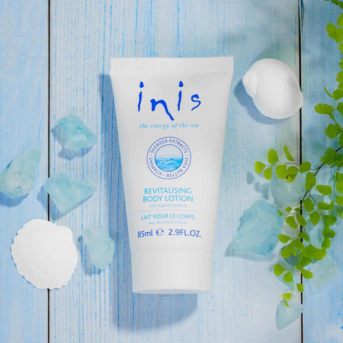 Inis l'Énergie de la Mer, etiquette-label-produit, présentation élégante et claire.