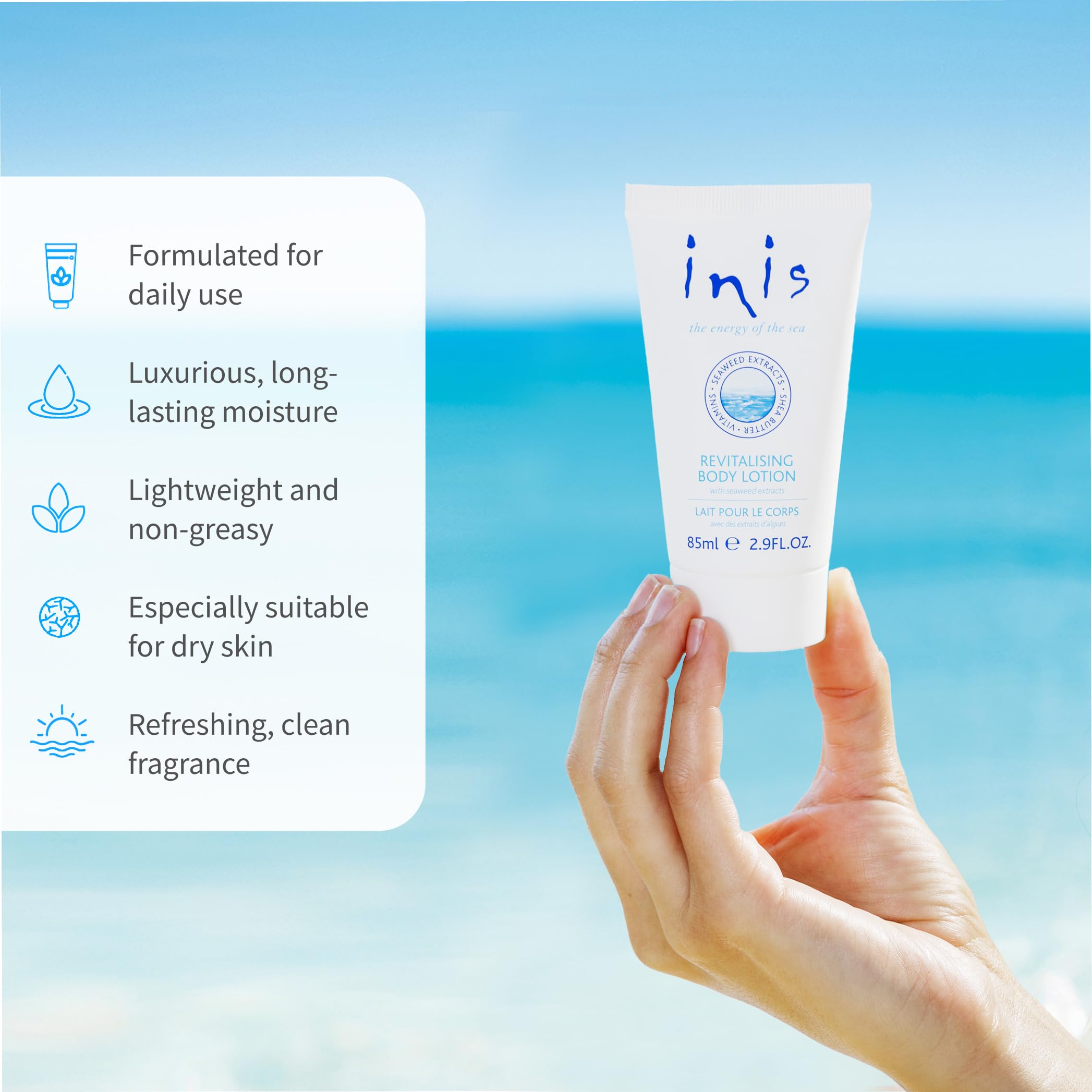 Inis l'Énergie de la Mer, ingredients-algues-mer, hydratation nourrissante pour la peau.