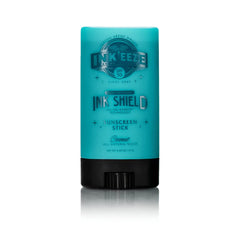 INK-EEZE Stick tatouage SPF50, protection UV claire pour vos tatouages.