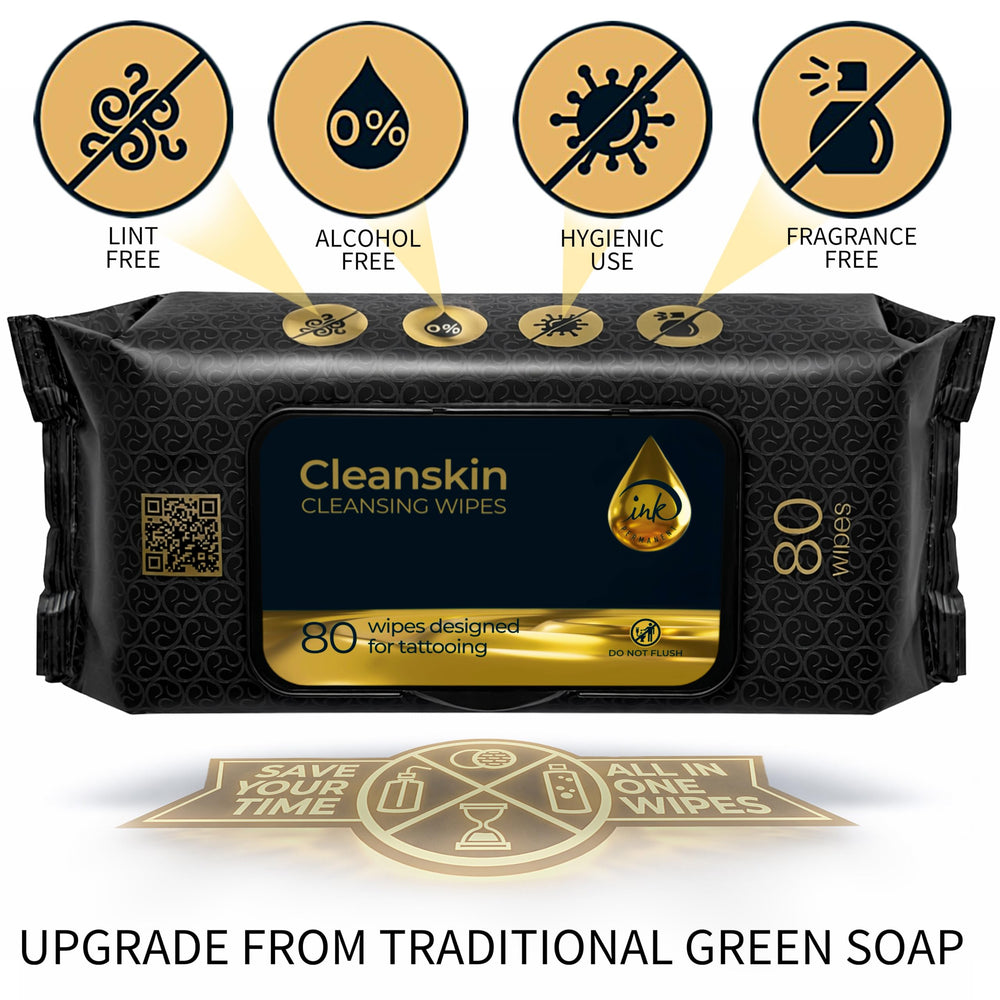 Ink Permanent CleanSkin lingettes imbibées prêtes à l'emploi pour le nettoyage