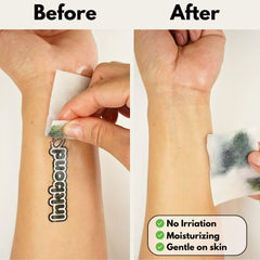 Lingette Inkbond apaisante pour la peau lors du retrait d un tatouage temporaire.