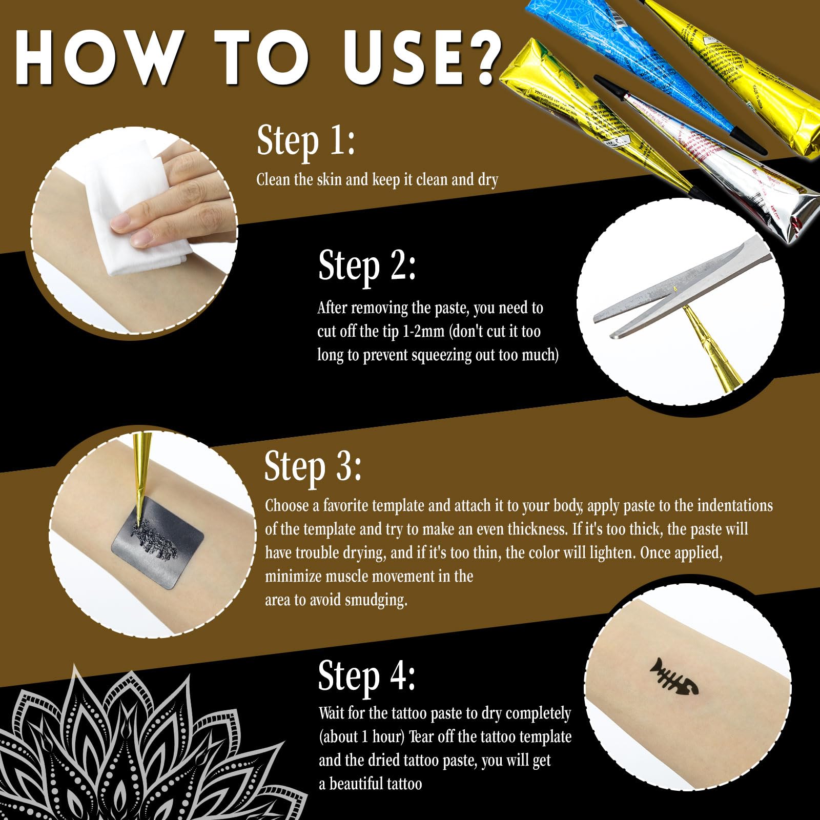 InkForge méthode d’application: poser le pochoir et appliquer l’encre facilement