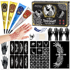 InkForge kit pochoirs tatouage temporaire pour designs variés et faciles