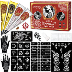InkForge kit-tatouages-temporaire-ensemble: ensemble complet pour motifs personnalisés et application pratique.