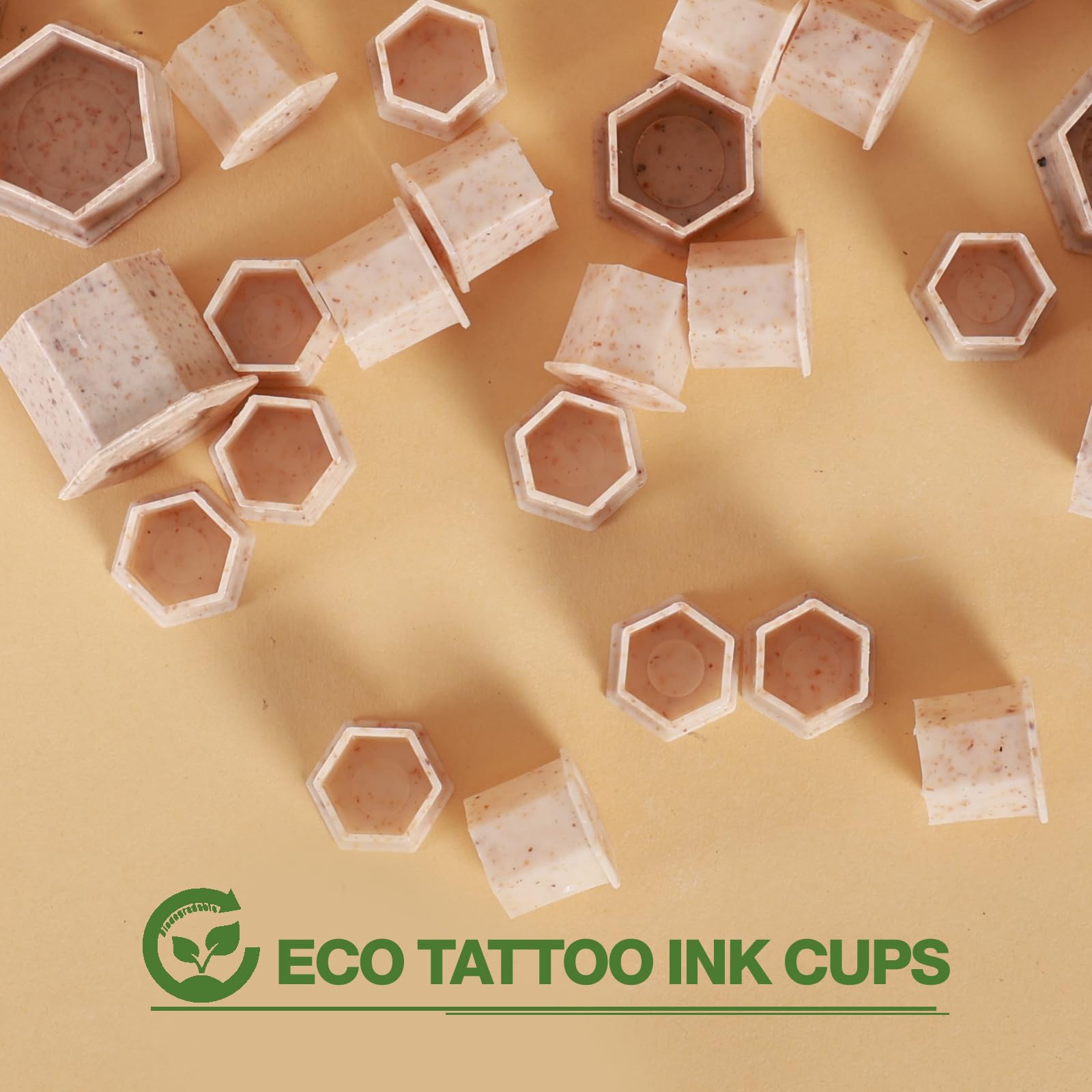 INKin Caps Tatouage Biodégradables 15mm – 200 pièces, Éco-responsables