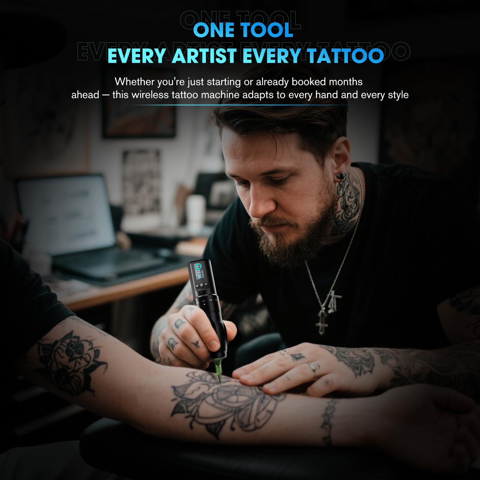 Cartouches d'encre INKin pour tatouage, 40 pièces, précision durable.