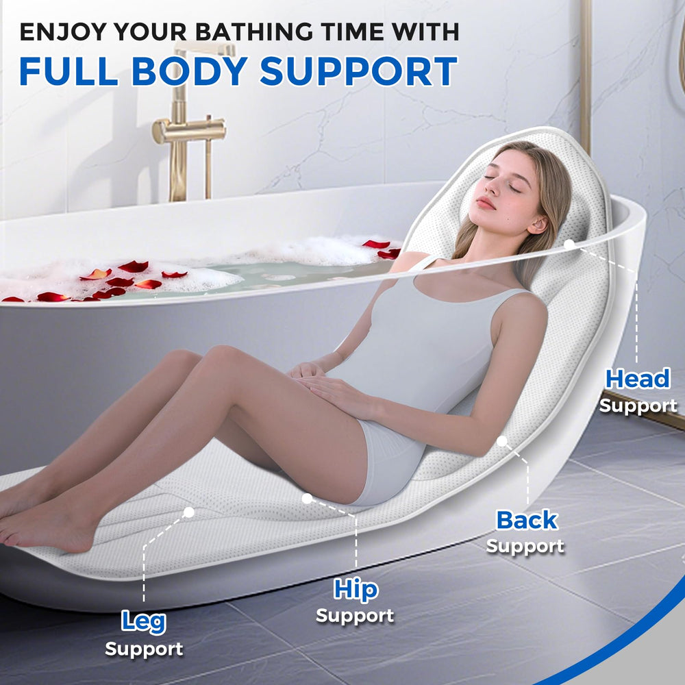 Coussin INKNOW pour bain avec 192 ventouses pour adhérence fiable.