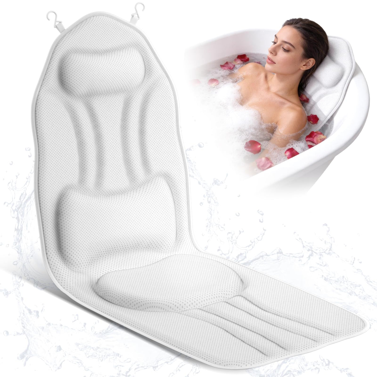 Coussin INKNOW pour bain corps entier, confort supérieur lors de la détente.