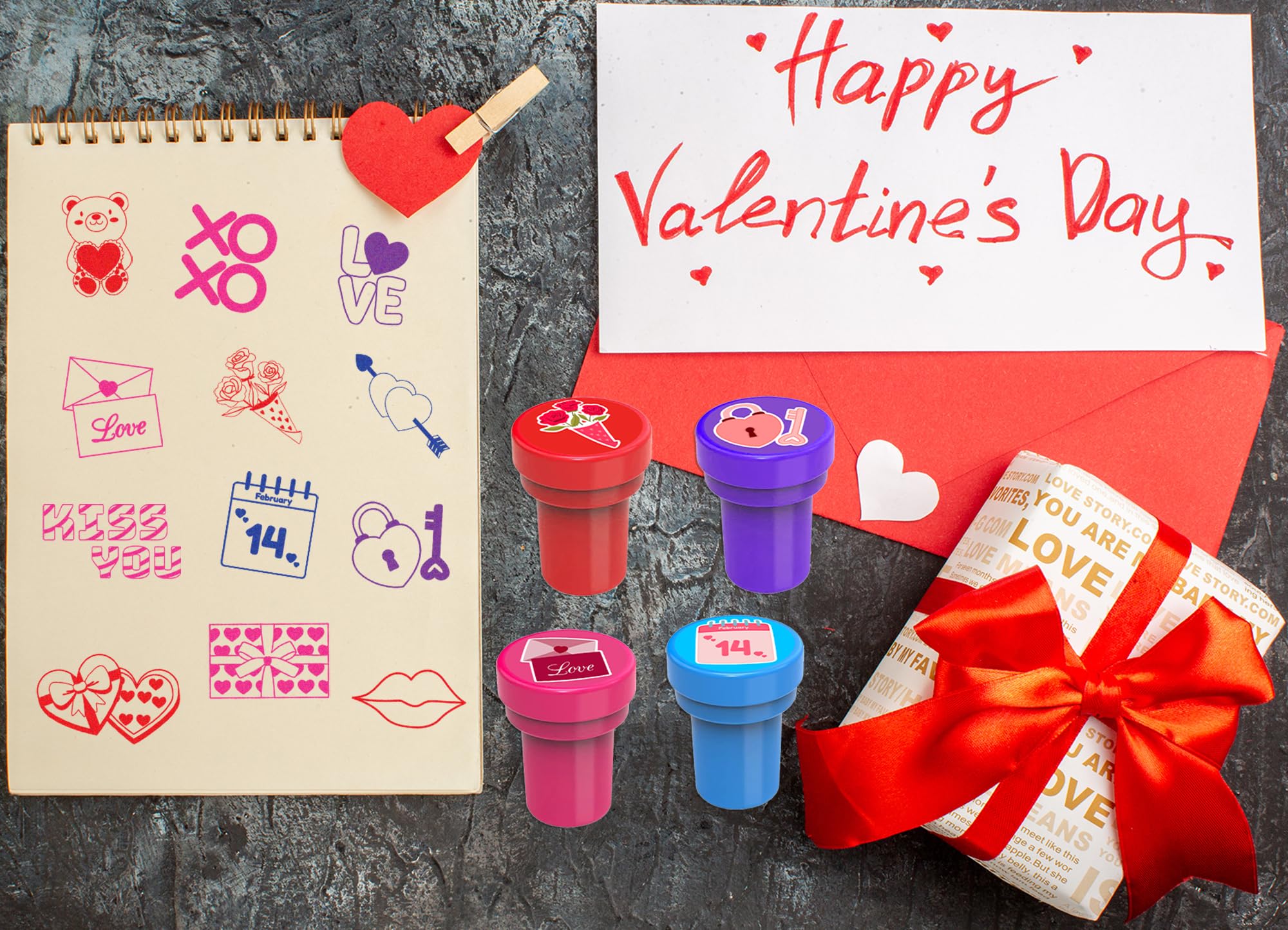 INKSOMOBA kit créatif Saint-Valentin – stimule créativité et souvenirs mémorables.