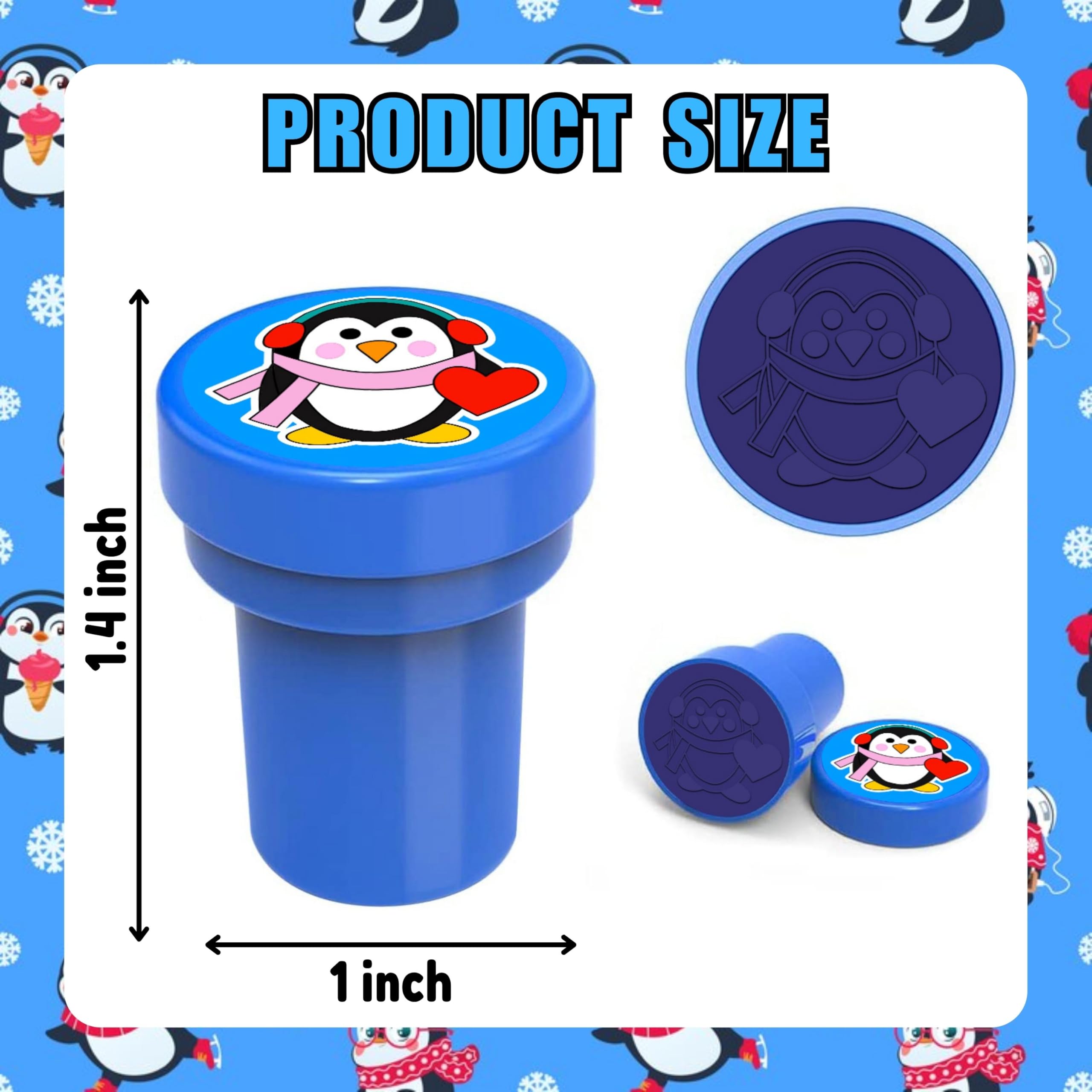 INKSOMOBA pingouin décor cartes hiver pour invitations et remerciements