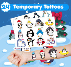 INKSOMOBA pingouin emballage fête hiver pour emballages cadeaux
