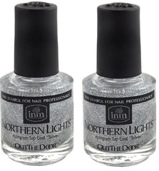 Vernis INM Northern Lights holographique argenté pour une manucure lumineuse