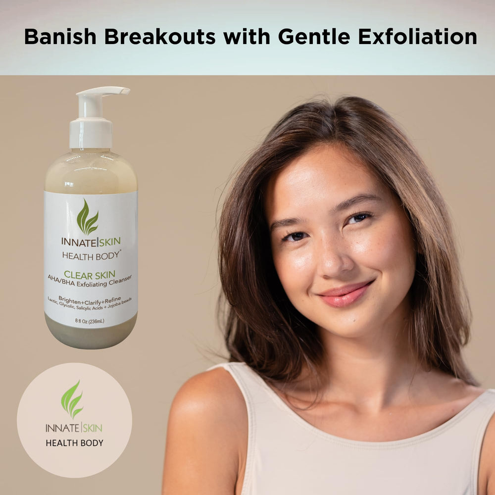 Innate Skin acide salicylique exfoliation visage pour texture plus lisse.