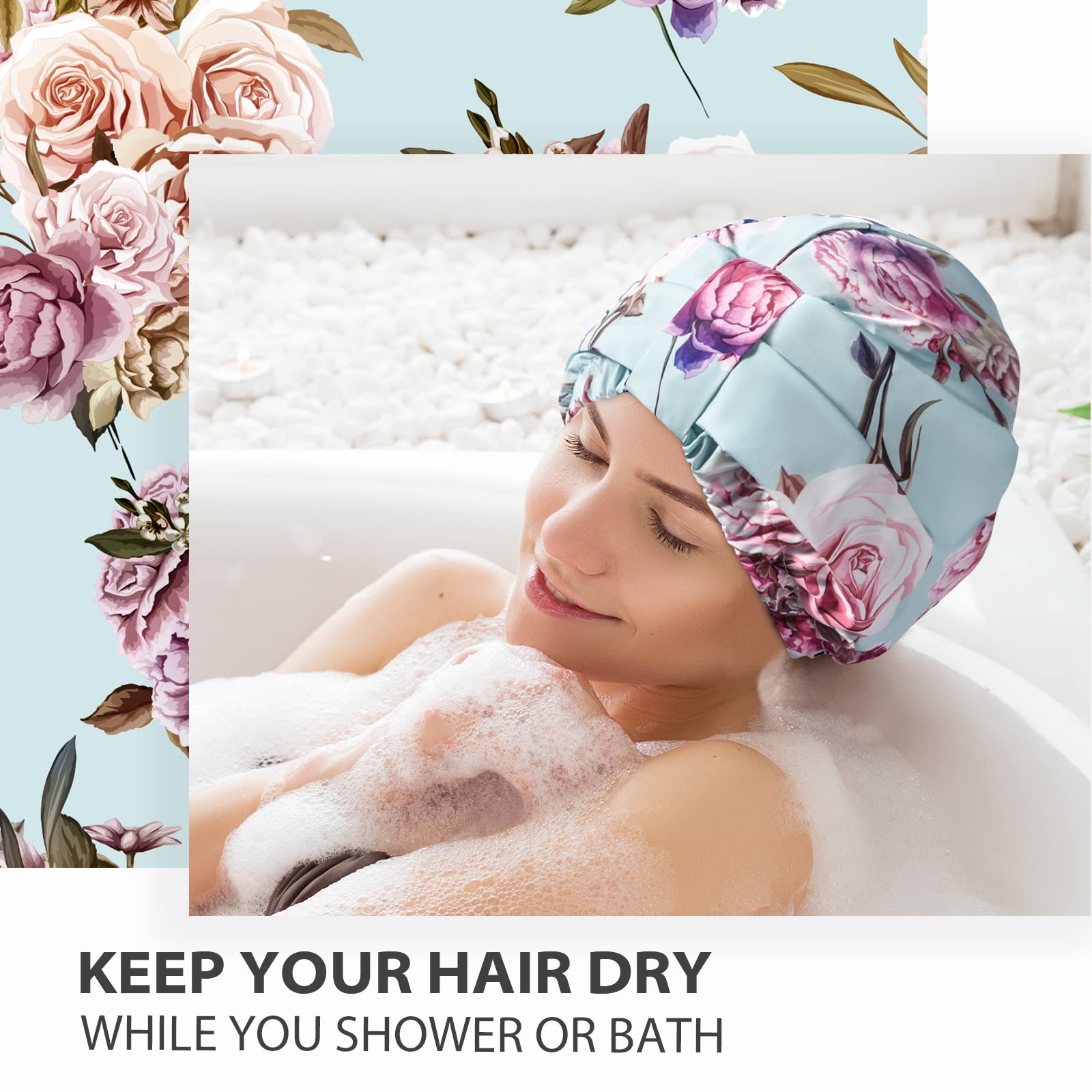 Capuchon INNELO multi-usages pour douche, maquillage et spa