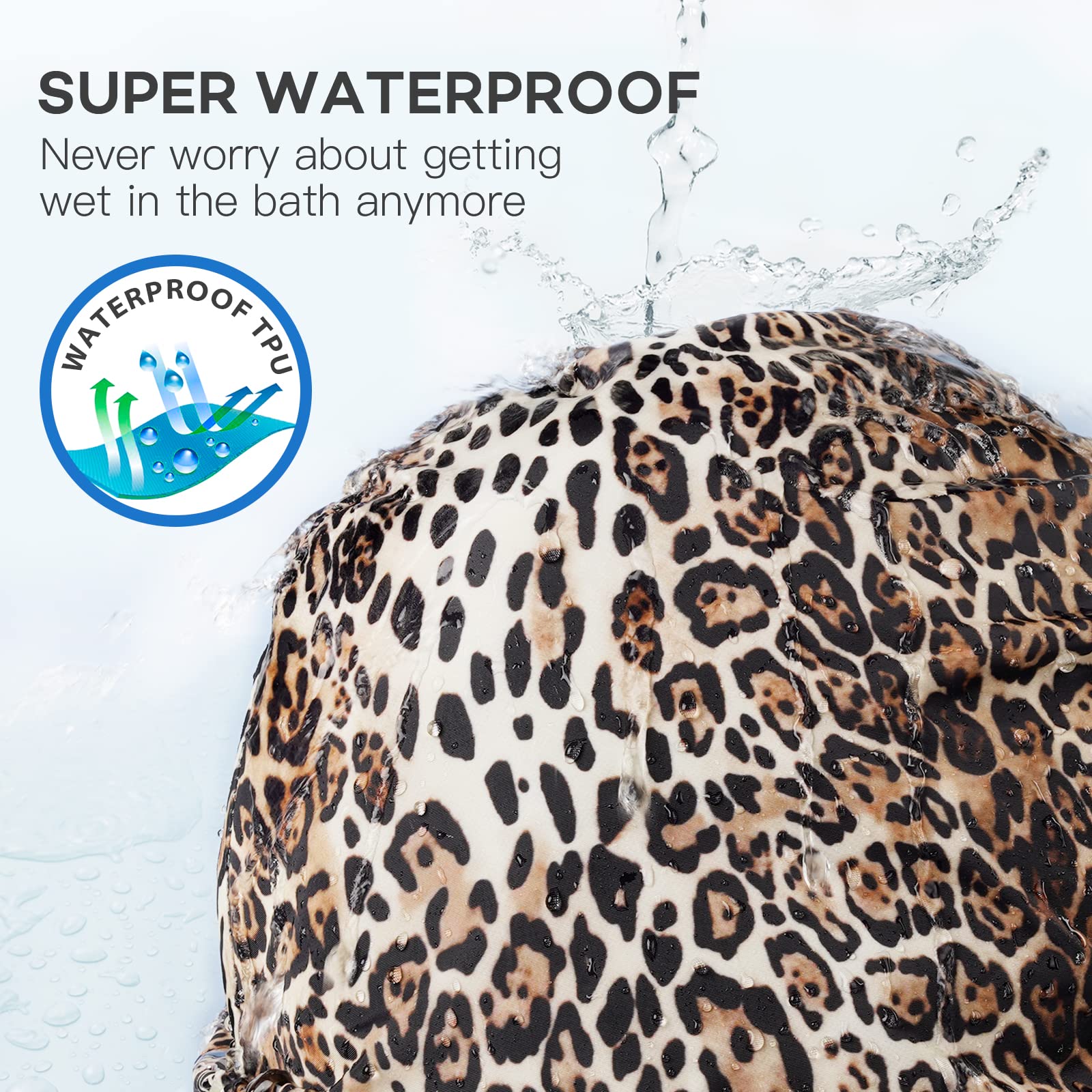 INNELO double-layer waterproof cap protects hair from humidity while bathing
