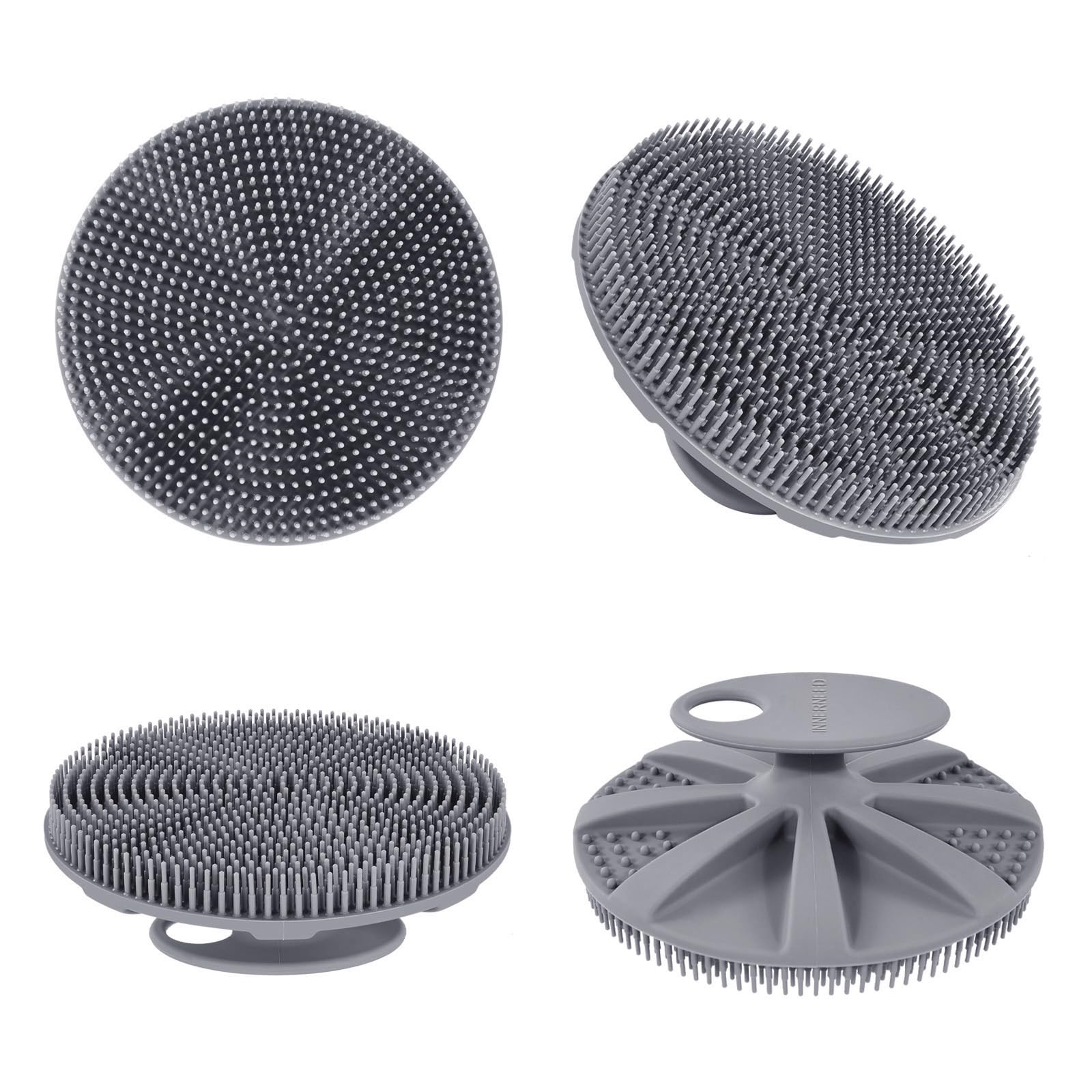 INNERNEED brosse-douche-silicone-massage-relaxant: massage agréable, détente après la douche.