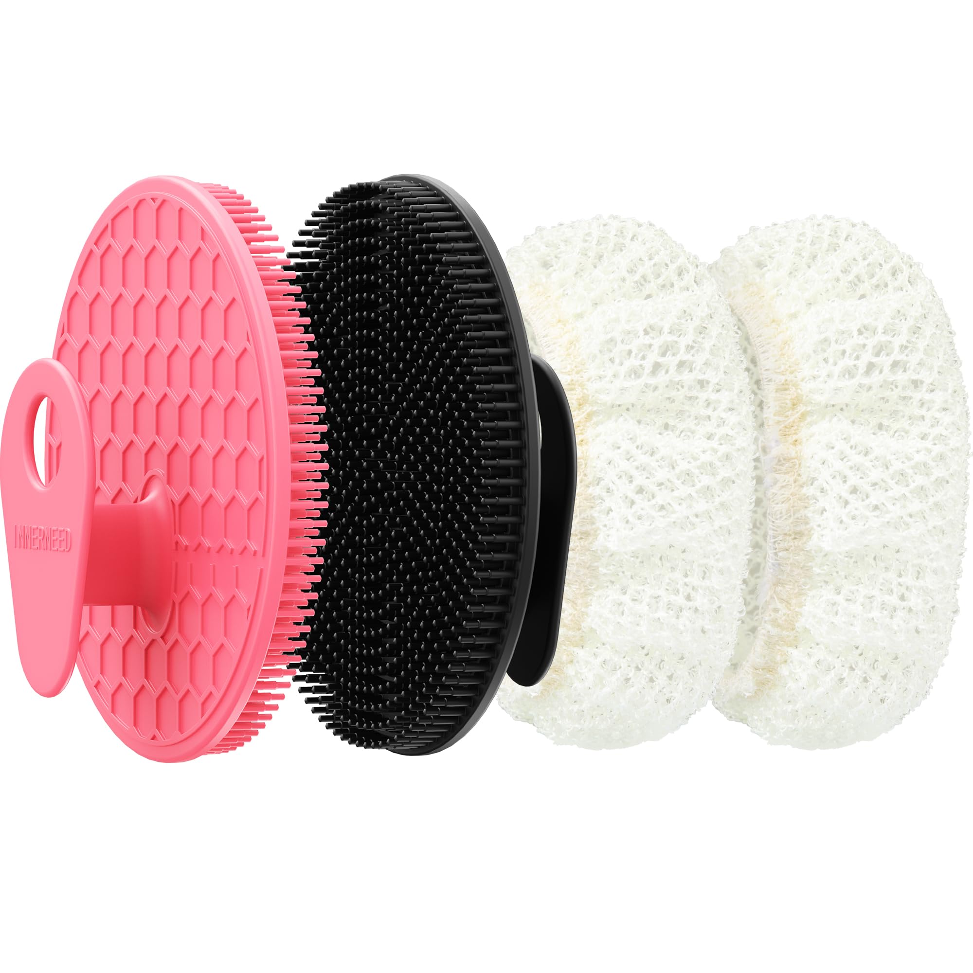 Gant INNERNEED en silicone pour un nettoyage corporel en douceur.