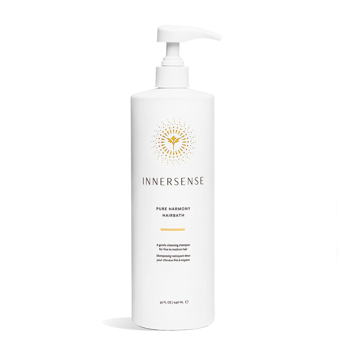 INNERSENSE bain-capillaire Harmonie Naturelle, bouteille avec bouchon, nettoyage en douceur pour tous types de cheveux.