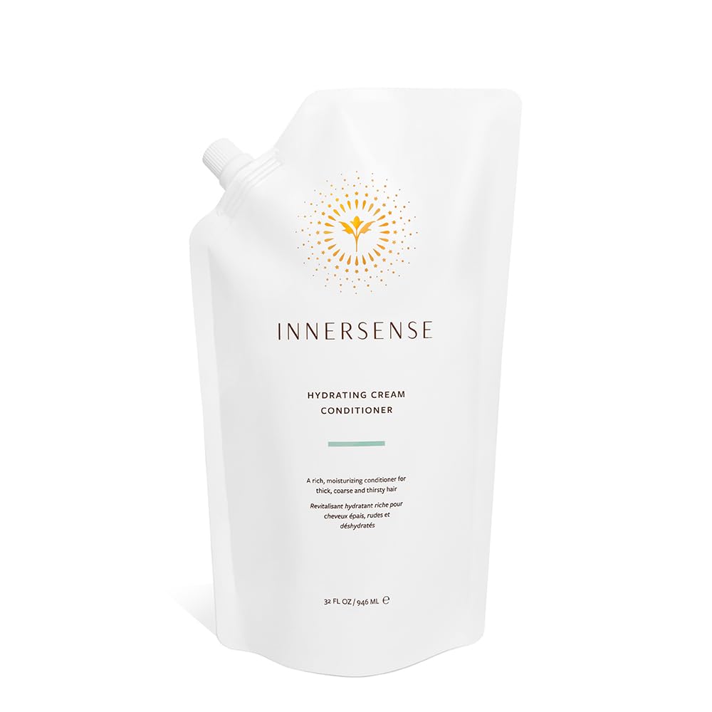 INNERSENSE – Bouteille de crème hydratante sans silicone pour cheveux épais